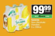 Savanna Non Alcoholic Handies-6 x 330ml Per Pack