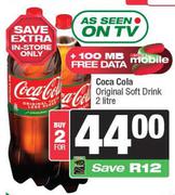 Coca Cola Original Soft Drink-For 2 x 2Ltr