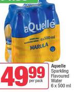 Aquelle Sparkling Flavoured Water-6 x 500ml Per Pack