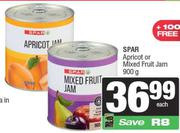 Spar Apricot Or Mixed Fruit Jam-900g Each