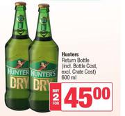 Hunters Return Bottle-For 2 x 600ml