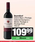Beyerskloof Chenin Blanc,Pinotage,Cab Sauv,Merlot,Pinotage Or Pinotage Rose-750ml Each