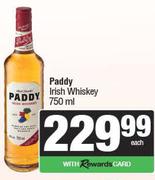 Paddy Irish Whisky-750ml