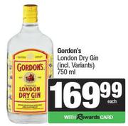 Gordon's London Dry Gin (Incl. Variants)-750ml