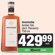 Inverroche Amber Gin (Incl. Flavours)-750ml
