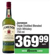 Jameson Triple Distilled Blended Irish Whisky-750ml