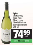 Spier Chardonnay Pinot Noir, Chardonnay, Chenin Blanc Or Sauvignon Blanc-750ml Each