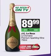 J.C.Le Roux Le Domaine Premium Sparkline Wine-750ml Each