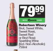 Robertson Winery Brut,Sweet White,Rose,Red Or Brut Rose Sparkling Wine-750ml Each