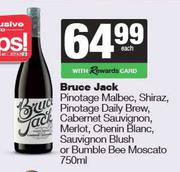 Bruce Jack Pinotage Malbec,Shiraz,Pinotage Daily Brew,Cab Sauv,Merlot,Chenin Blanc-750ml