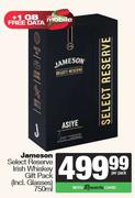 Jameson Select Resrve Irish Whisky Gift Pack (Incl.Glasses)-750ml Per Pack