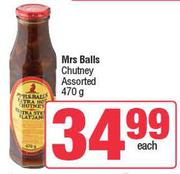 Mrs Balls Chutney Assorted-470g Each