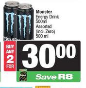 Monster Energy Drink Assorted-For 2 x 500ml
