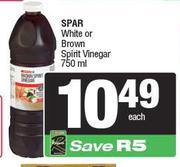 Spar White Or Brown Spirit Vinegar-750ml Each