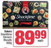 Bakers Snacktime Savory Biscuits-600g Each