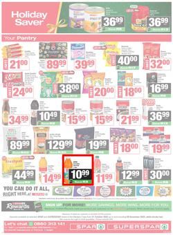 SPAR & SUPERSPAR Western Cape : Christmas Super Savings (21 October - 09 November 2025), page 12