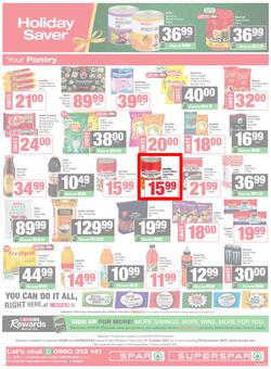 SPAR & SUPERSPAR Western Cape : Christmas Super Savings (21 October - 09 November 2025), page 12