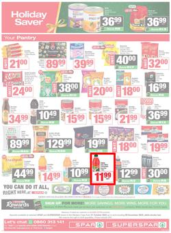 SPAR & SUPERSPAR Western Cape : Christmas Super Savings (21 October - 09 November 2025), page 12