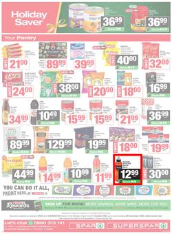 SPAR & SUPERSPAR Western Cape : Christmas Super Savings (21 October - 09 November 2025), page 12