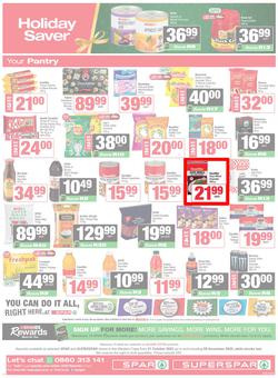 SPAR & SUPERSPAR Western Cape : Christmas Super Savings (21 October - 09 November 2025), page 12