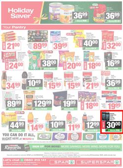 SPAR & SUPERSPAR Western Cape : Christmas Super Savings (21 October - 09 November 2025), page 12