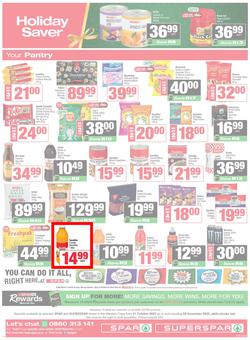 SPAR & SUPERSPAR Western Cape : Christmas Super Savings (21 October - 09 November 2025), page 12
