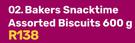 Bakers Snacktime Assorted Biscuits-600g