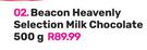 Beacon Heavenly Selection Milk Chocolate-500g