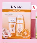 LA Lab Body Wash & Lotion Set.