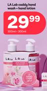 LA Lab Caddy Hand Wash + Hand Lotion.