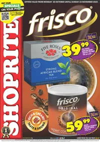 Shoprite Northern Cape & Free State : Frisco Promotion (20 October - 23 November 2025)