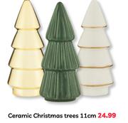 Ceramic Christmas Trees 11cm