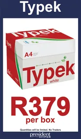 President Hyper : Typek Paper Box (24 October - 30 November 2025)