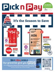 Pick n Pay : It's The Season To Save (20 October - 26 December 2025)