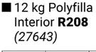 Polycell Polyfilla Interior 27643-12Kg 