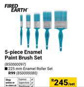 Fired Earth 5-Piece Enamel Paint Brush Set 850000097-Per Set