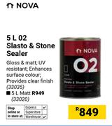 NOVA 02 Slasto & Stone Sealer (Gloss & Matt) 33035-5Ltr