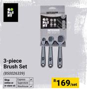 Go Paint 3 Piece Brush Set-Per Set