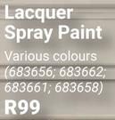 Lacquer Spray Paint