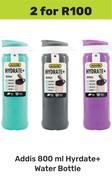 Addis 800ml Hydrate+ Water Bottle-For 2