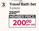 The Luxury Bathing Company 3-Piece Travel Bath Set-Per Set