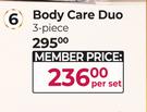 The Luxury Bathing Company 3-Piece Body Care Duo-Per Set