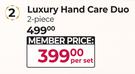1The Luxury Bathing Company 2-Piece Luxury Hand Care Duo-Per Set