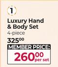 Luxury Hand And Body Set (4 Piece)-Per Set