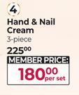 Hand And Nail Cream (3 Piece)-Per Set