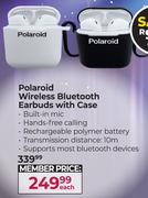 Polaroid Wireless Bluetooth Earbuds With Case-Each