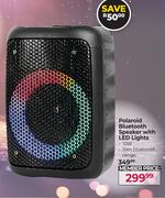 Polaroid Bluetooth Speaker With LED Lights