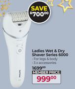 Philips Ladies Wet & Dry Shaver Series 6000