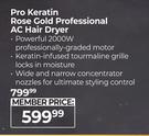 Wahl Pro Keratin Rose Gold Professional AC Hair Dryer