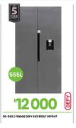 Defy 555Ltr SxS Fridge DFF547 20-543
